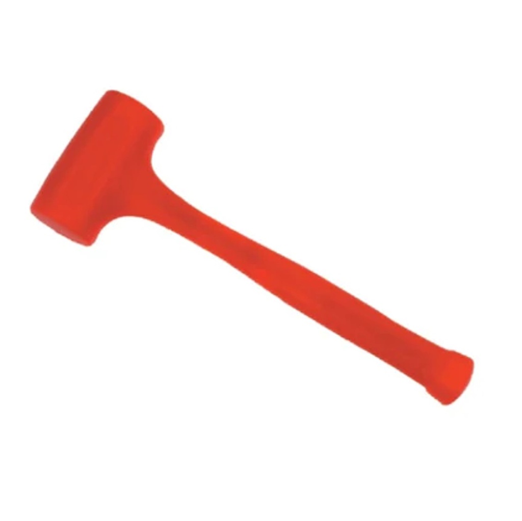 MARTILLO DE GOMA SINTETICA SUPERFICIE SUAVE 18 OZ 509 GRS COLOR NARANJA REF. 57531 MARCA STANLEY