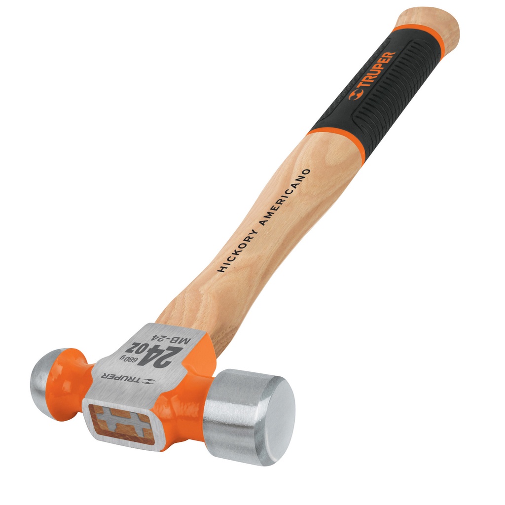 MARTILLO BOLA 16 OZ MANGO MADERA CON GRIP ANTIDERRAPANTE MOD-MB-16 REF-16902 MARCA TRUPER