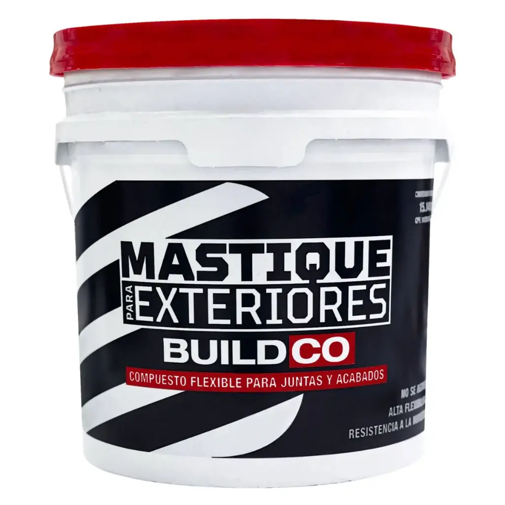 MASTIQUE PARA EXTERIOR / FIBROCEMENTO / MASILLA FLEXIB. PARA JUNTA PAILA 4 GL 15 KG COD. PTBCOMAEX4 MARCA BUILDCO