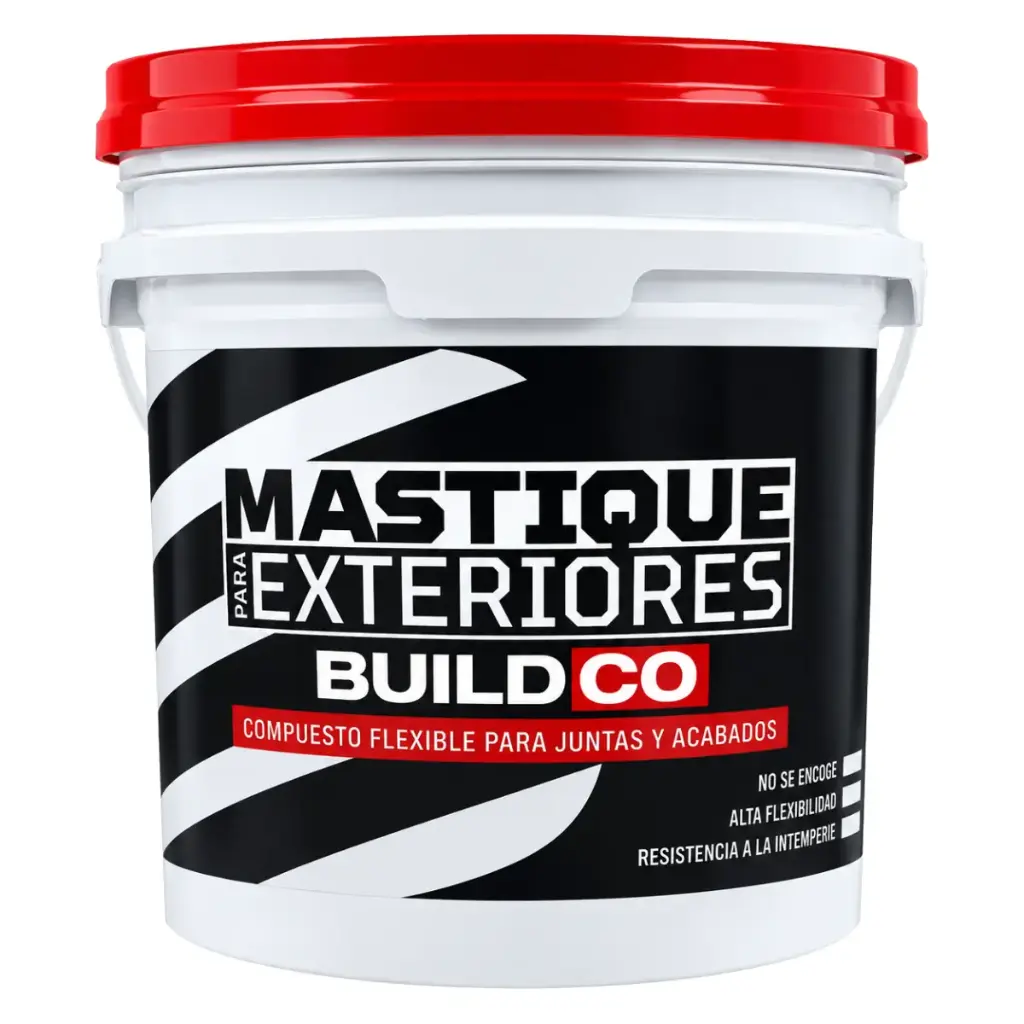 MASTIQUE PARA EXTERIOR / FIBROCEMENTO / MASILLA FLEXIB. PARA JUNTA PAILA 4 GL 15 KG COD. PTBCOMAEX4 MARCA BUILDCO