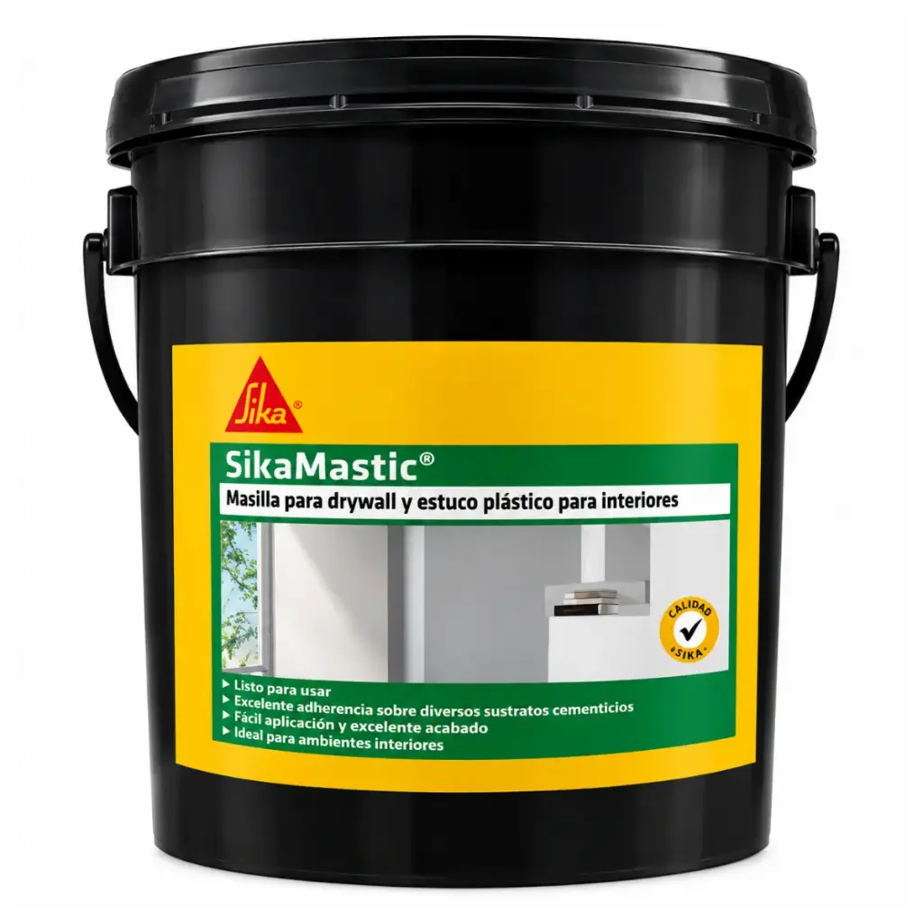 SIKAMASTIC MASILLA PARA DRYWALL Y ESTUCO PLASTICO P/INTERIORES PAILA 20KG REF.218448 / 008770 SIKA