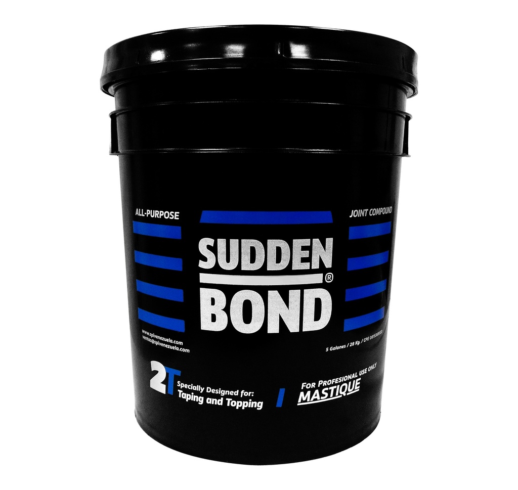 MASTIQUE MULTIPROPOSITO CUÑETE 5 GL LINEA AZUL 2T DE 28 KG MARCA SUDDEN BOND ( PROMO)