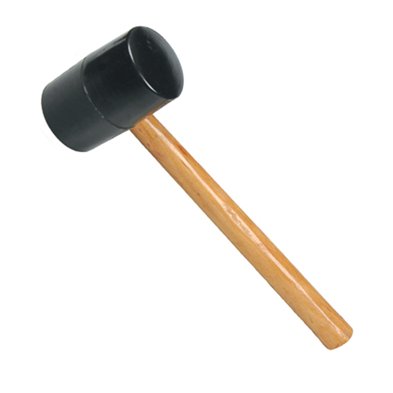 MAZO DE GOMA MANGO MADERA DE 12 OZ GR REF. 203541-6 / 420884 MARCA BRUFER