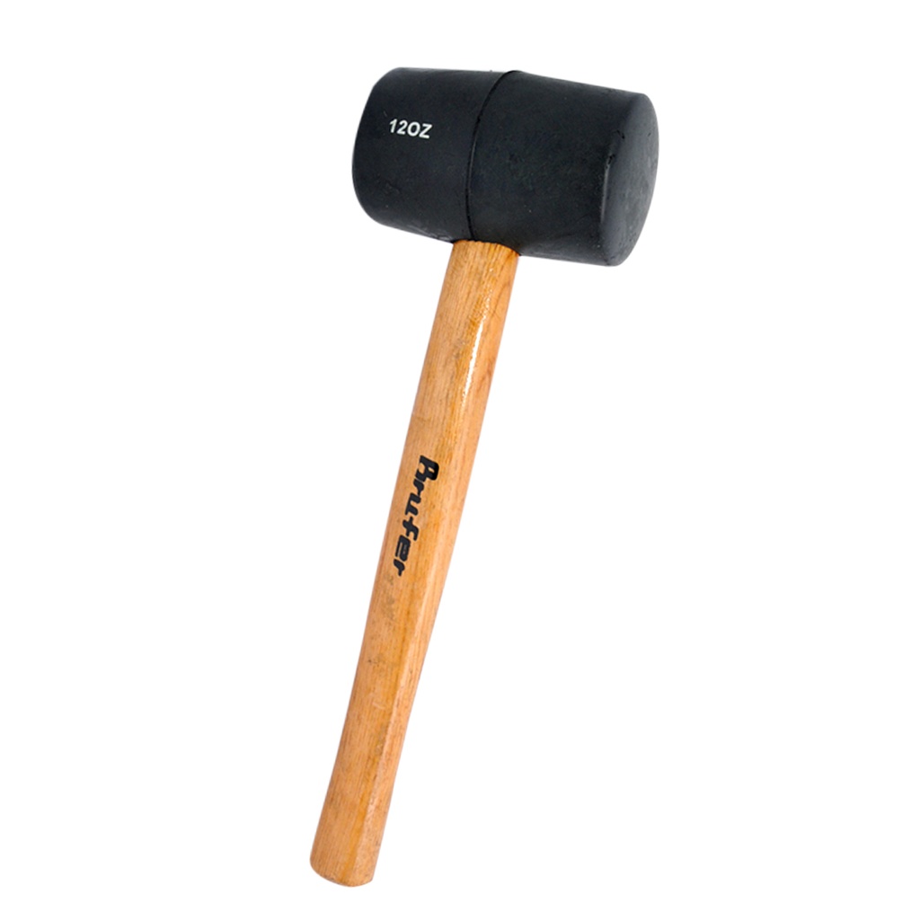 MAZO DE GOMA MANGO MADERA DE 16OZ 454.40 GR REF. 203521-3 MARCA BRUFER