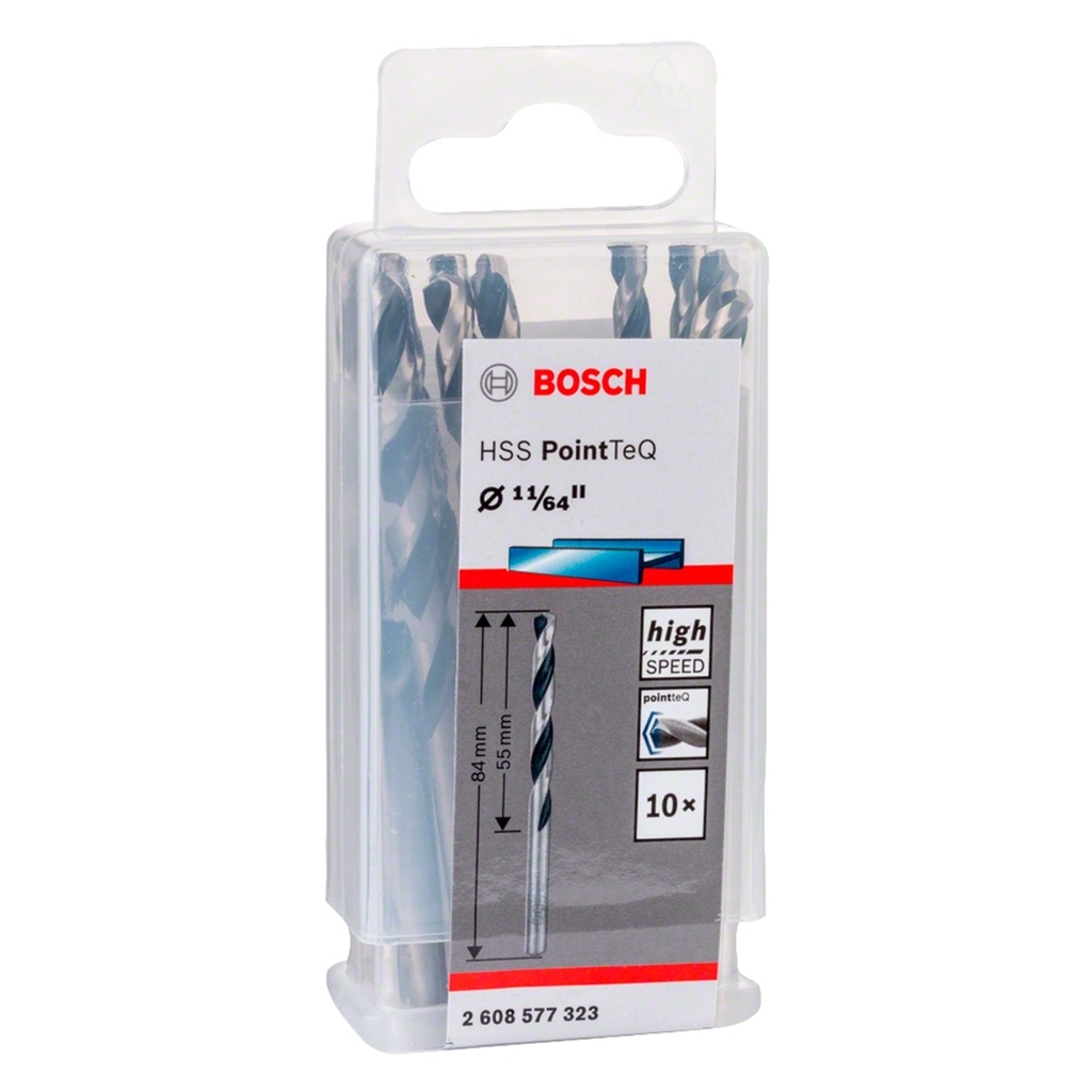 MECHA PARA ACERO HSS-POINTEQ11/64" X 55 X 84 MM METAL REF. 2608577323 / 871044 / 908320 MARCA BOSCH