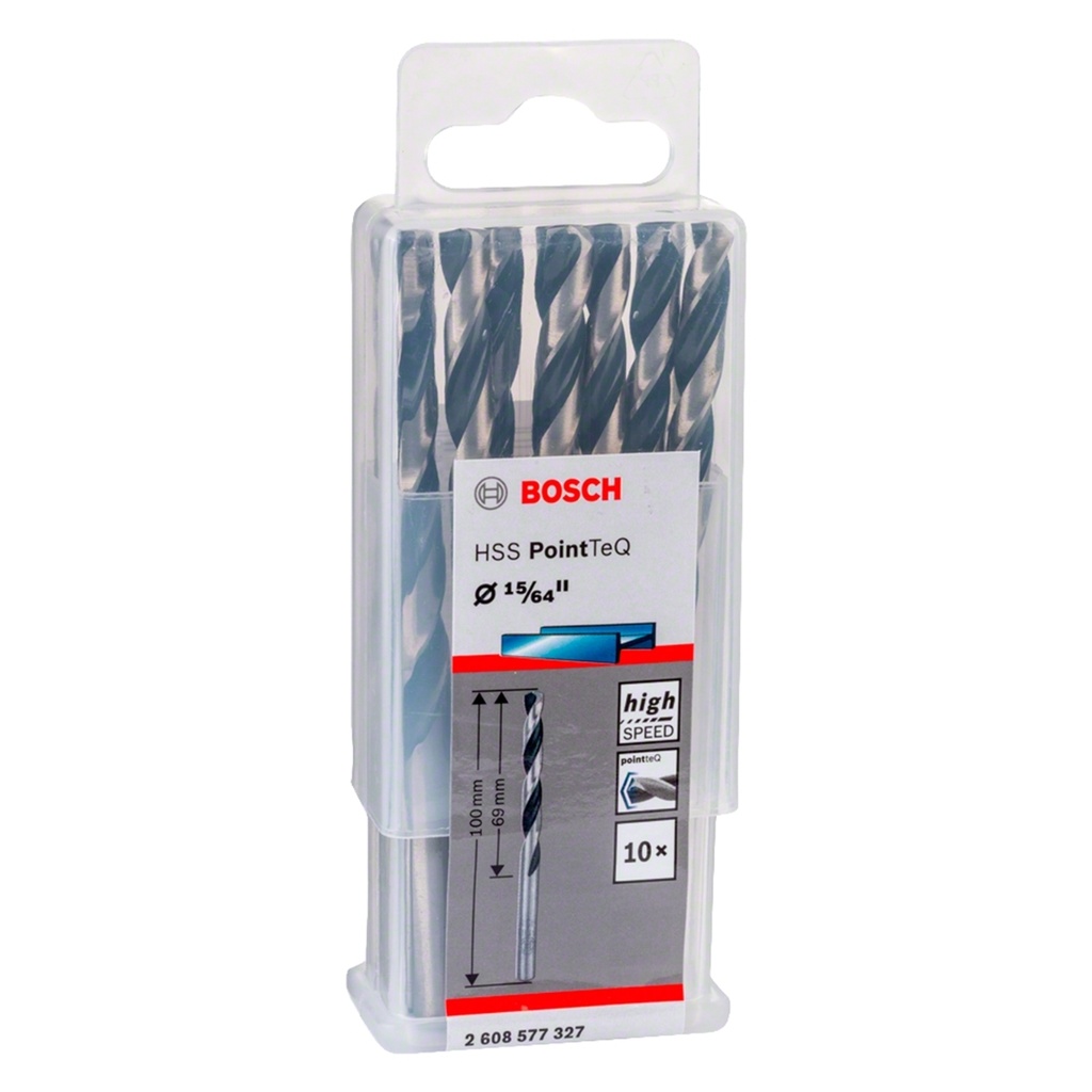 MECHA PARA ACERO HSS-POINTEQ 15/64" X 69 X 100MM METAL REF. 2608577327 / 871053 / 908368 MARCA BOSCH
