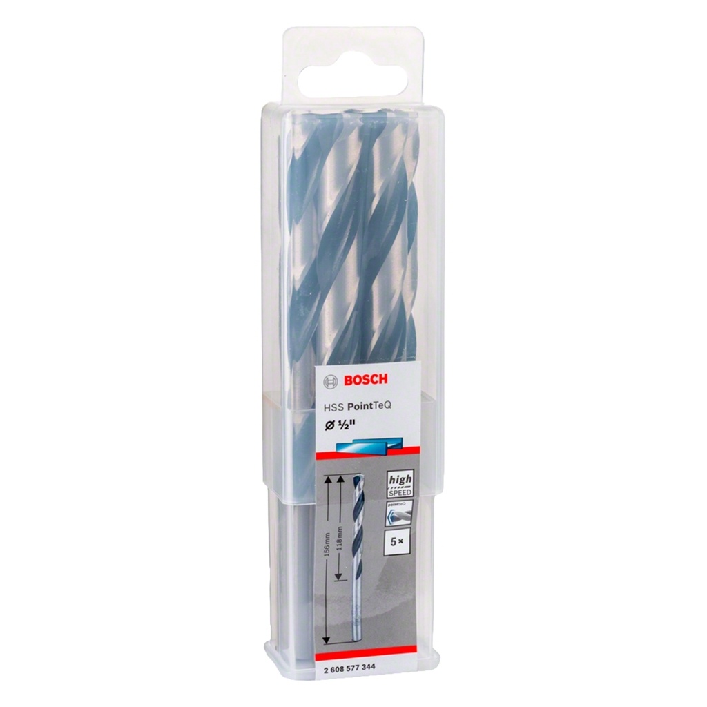 MECHA PARA ACERO HSS-POINTEQ 1/2" X 118 X 156 MM METAL REF. 2608577344 / 871070 / 908535 MARCA BOSCH