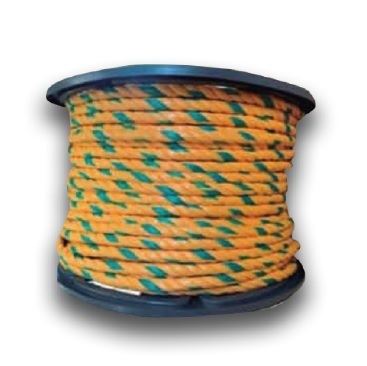 MECATE SINTETICO / RAFIA DE 1/4" 6 MM AMARILLO- VERDE POR METRO REF. RAF04533 / 037410 MARCA CIPLAS