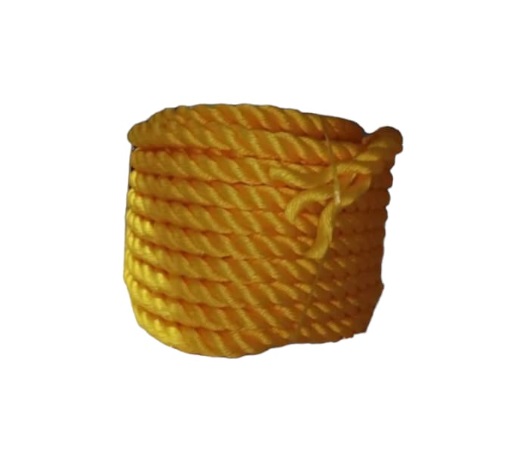 MECATE SINTETICO DE 1/2" 12MM COLOR AMARILLO ( ROLLO 7 KG ) POR ROLLO MARCA GENPAR