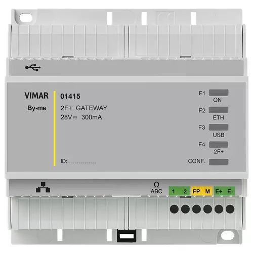 MECANISMO GATEWAY VIDEOPORTERO 2F + 28 V 300 BY-ME OCUPA 6 MODULOS REF. 01415 MARCA VIMAR