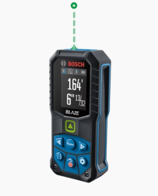 MEDIDOR / METRO LASER DE 50 MTS DE DISTANCIA CAL. AREA TECN. BLUETOOTH MOD. GLM165-27 MARCA BOSCH