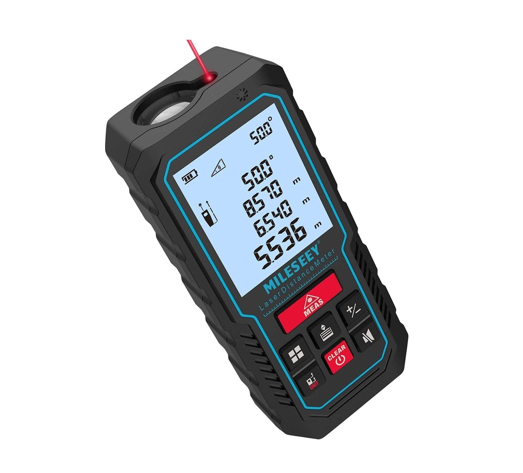 MEDIDOR / METRO LASER DE 70 MTS DE DISTANCIA REF. D5 / X002Z7V64V MARCA MILESEEY