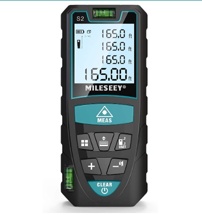 MEDIDOR / METRO LASER LUZ VERDE DE 50 MTS DE DISTANCIA REF. X00340E3ED MARCA MILESEEY