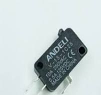 MICROSWITCH V-156-1C25 C/PALANCA LARGA Y RODILLO; 10A-250VAC; 0.5A-125VDC REF. CON32519 MARCA ANDELI
