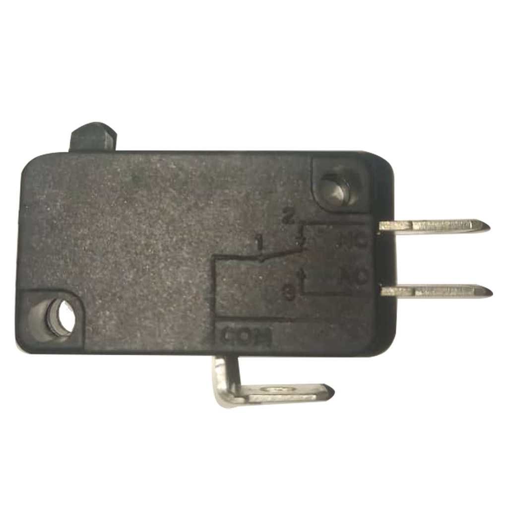 MICROSWITCH PALANCA CURVA (23.7 M/M) 16 A 250 VAC CONMUTABLE 16 X 27 M/M REF. 21996 MARCA RLE