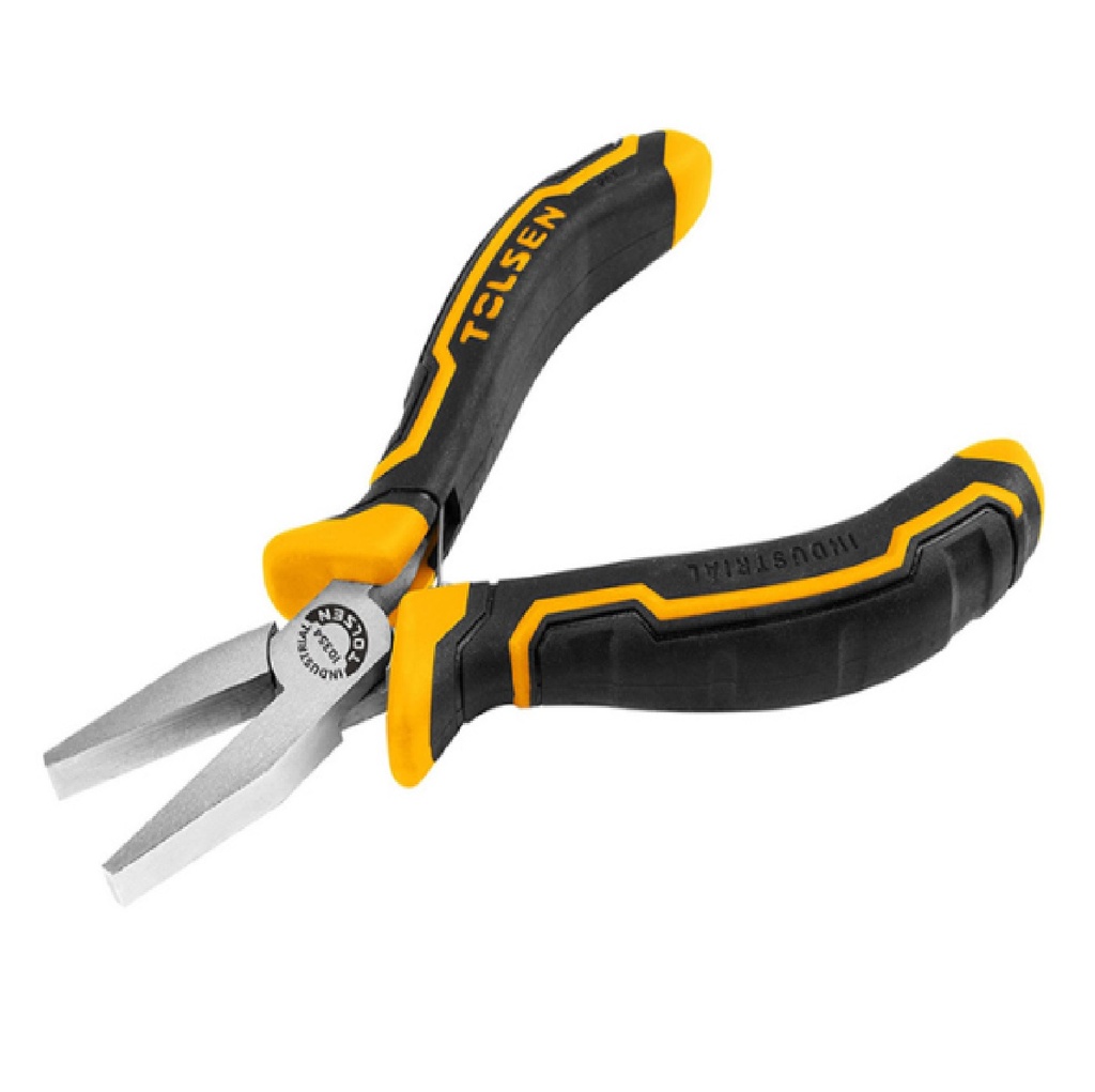 MINI ALICATE PUNTA PLANA 4,5" ACERO AL CARBONO REF. 10354 MARCA TOLSEN