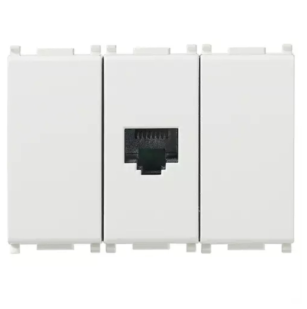 MODULO RELE MINITECLADO 2 LUZ + 2 AUX ANTIBACTERIAL C/ TOMA RJ45 REF. SERIE CALL WAY MARCA VIMAR