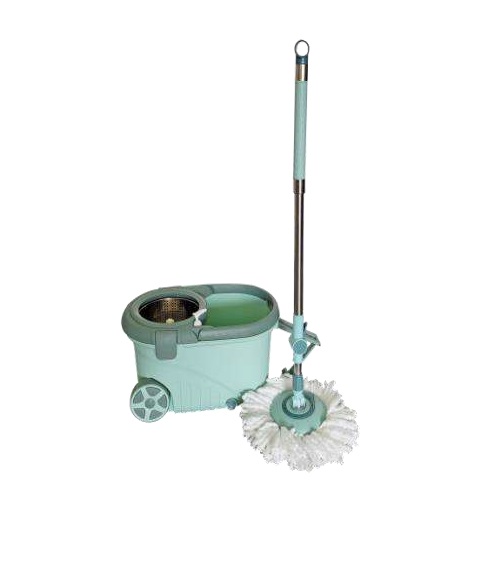 MOPA GIRATORIA FASHION CAR (TOBO C/CESTA INOX+CABO TELESCOPIC+2 MOPA+DISP) VERDE REF.10023 TAJANARA