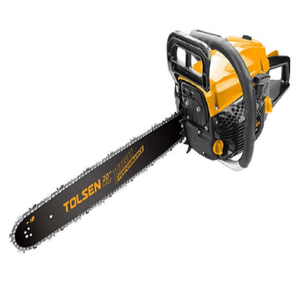 MOTOSIERRA DE GASOLINA 20" 52 CC 2.6HP 2000W 3000 RPM REF. 79614 MARCA TOLSEN