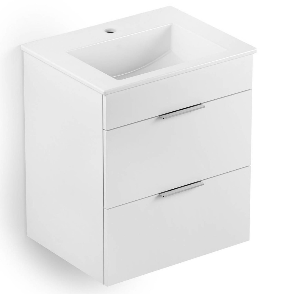 MUEBLE DE BAÑO CON LAVAMANO DE 65 CM X 43 CM BLANCO REF. CEMUE0006 / 164710 MARCA CELITE