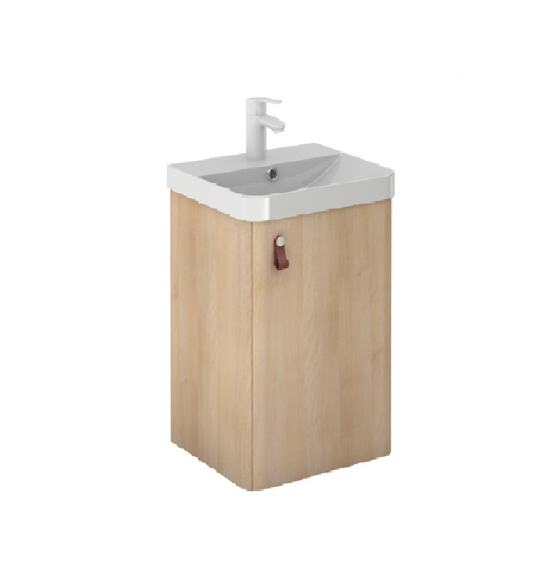MUEBLE DE BAÑO C/LAVAMANO DE 39CM X 34CM CLUB ROBLE C/ ESPEJO MURANO REF.126176 / 374868 +122547 ROYO