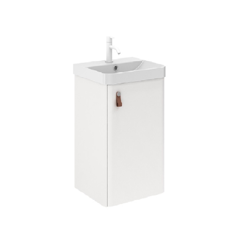 MUEBLE DE BAÑO C/LAVAMANO DE 39CM X 34CM CLUB BLANCO C/ESPEJO MURANO REF. 126216/ 378620 +122547 ROYO