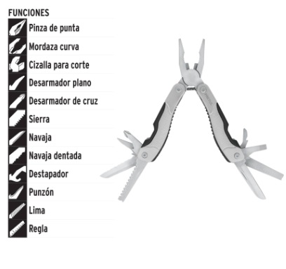 MULTIHERRAMIENTA 12 FUNCIONES MOD. NAMU-12P REF. 24106 MARCA PRETUL