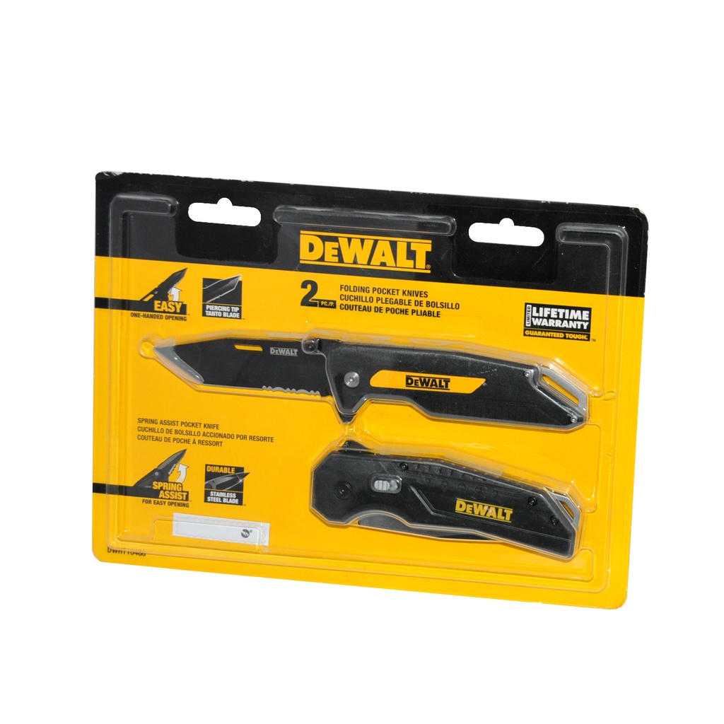 NAVAJAS PLEGABLES SET (2 UND) REF. DWHT10488 MARCA DEWALT