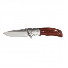NAVAJA ABATIBLE MANGO MADERA 3-1/2" MOD.NV-3" REF.13889 MARCA TRUPER