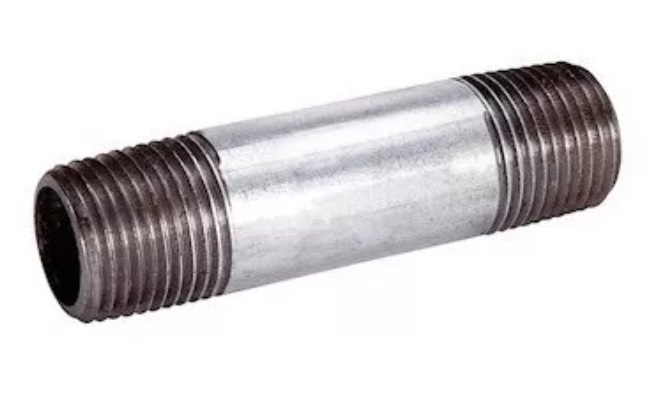 NIPLE GALVANIZADO 1 1/2 X 2 1/2" SEMICORRIDO ROSCADO ( UNIDAD ) REF. NIP-0041 MARCA INFINITY