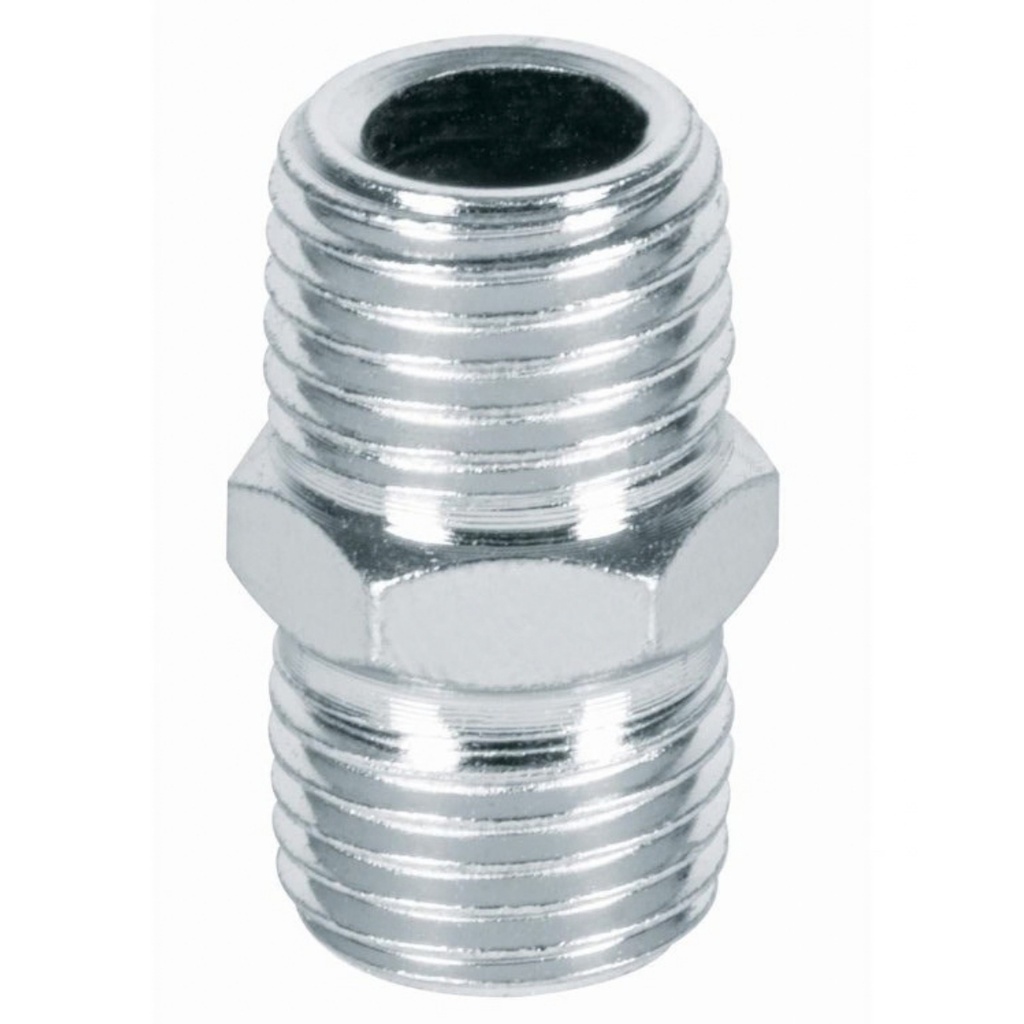 NIPLE DE 1/4" PARA CONEXION NEUMATICA MACHO MACHO MOD. NIPLE-P REF. 27025 MARCA PRETUL