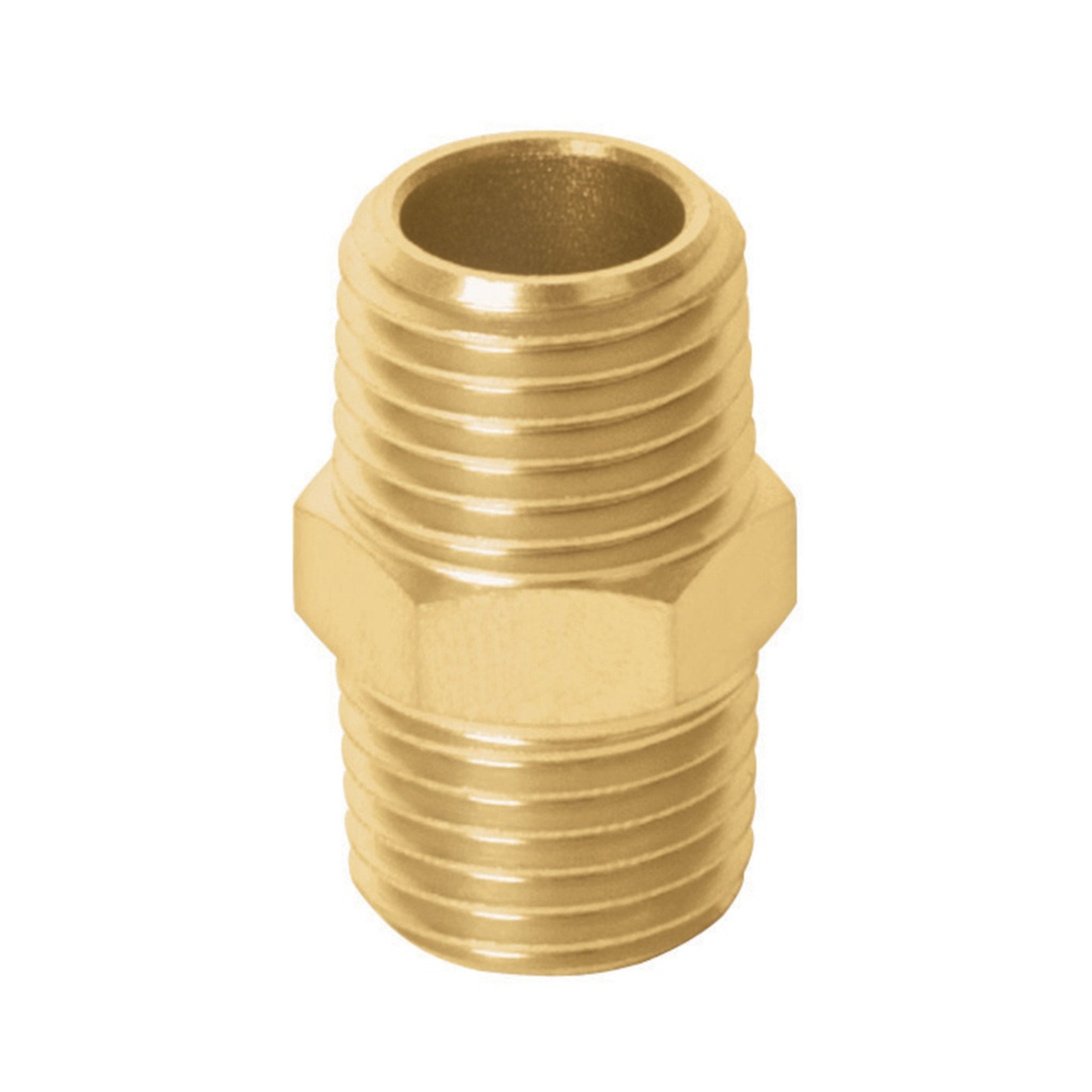 NIPLE DE 1/4" PARA CONEXION NEUMATICA MACHO MACHO REF. 19024 MARCA TRUPER