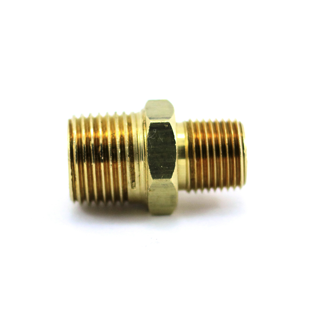 NIPLE REDUCTOR DE BRONCE HEXAGONAL - ROSCA NPT X NPT 1/2 " X 1/4" MARCA VENEPRO