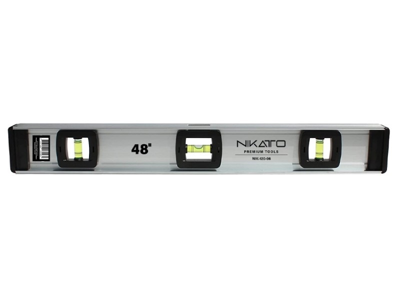 NIVEL DE ALUMINIO 24"-610MM 3 GOTAS REF. NIK- 120-04 MARCA NIKATTO