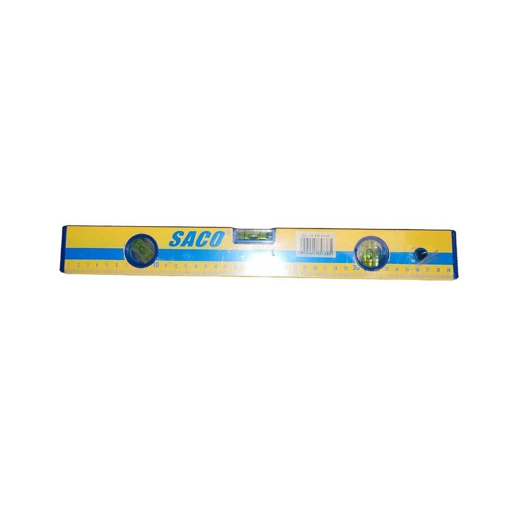 NIVEL DE ALUMINIO 16" REF. 29-FR-0146 MARCA SACO TOOLS