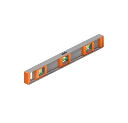 NIVEL ALUMINIO 18" / 46 CM C/ PROTECCION ABC 3 GOTAS MOD. NP-18 REF. 17034 MARCA TRUPER
