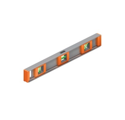 NIVEL ALUMINIO 24" / 61 CM C/ PROTECCION ABC 3 GOTAS MOD. NP-24 REF. 17036 MARCA TRUPER