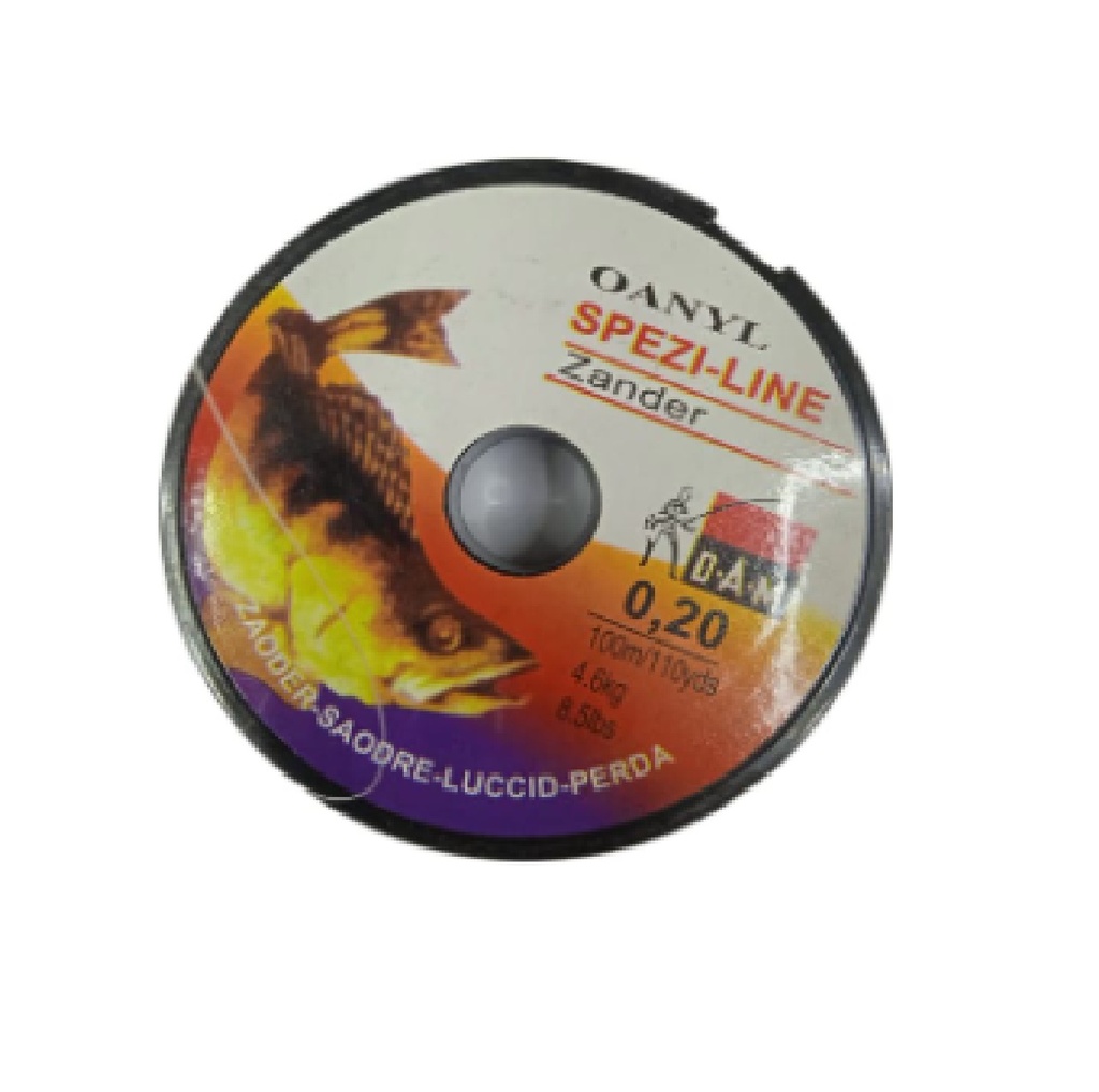 NYLON PARA PESCAR 0.20 MM X 100 MTS CAP. 4,6 KGS / 8,5 LBS MOD. OANYL SPEZI REF NYL-T02 MARCA GDESEO