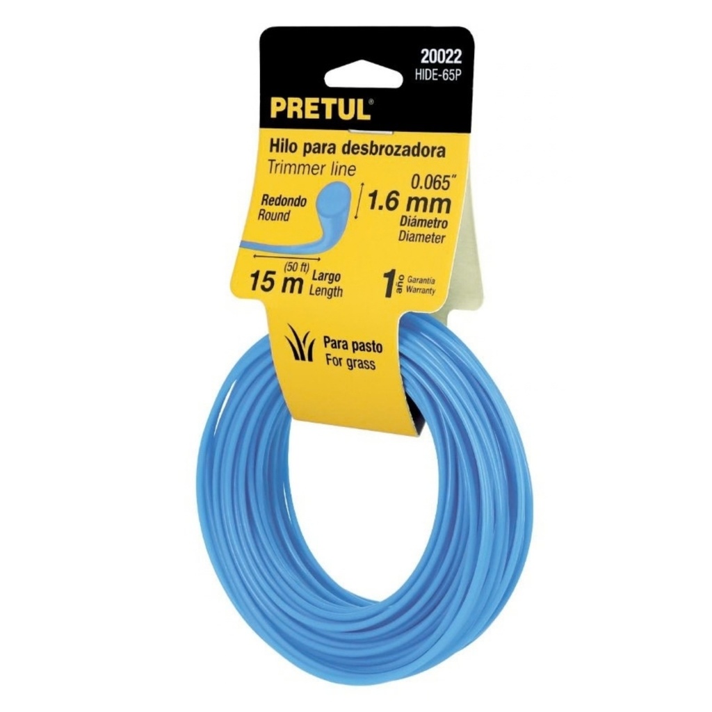 NYLON PARA PODADORA ELECTRICA DE 16 MM X 12 MTS MOD. HDE-65 REF. 20022 MARCA PRETUL