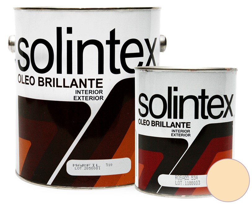 PINTURA OLEO BRILLANTE COLOR 511 1/4 GL COLOR MARFIL CLASICO MARCA SOLINTEX