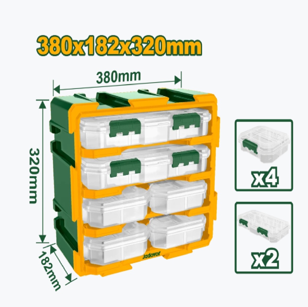 ORGANIZADOR MODULAR DIMENSIONES 38 X 18,2 X 32 CM REF. JDTB8346 / 214676 MARCA JADEVER
