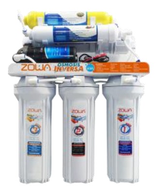 OSMOSIS INVERSA 7 ETAPAS 110V INCLUYE KIT INST.+CISNE+KIT NEVERA+LLAVE+BOMBA RO-PREMIUM MARCA ZOWA