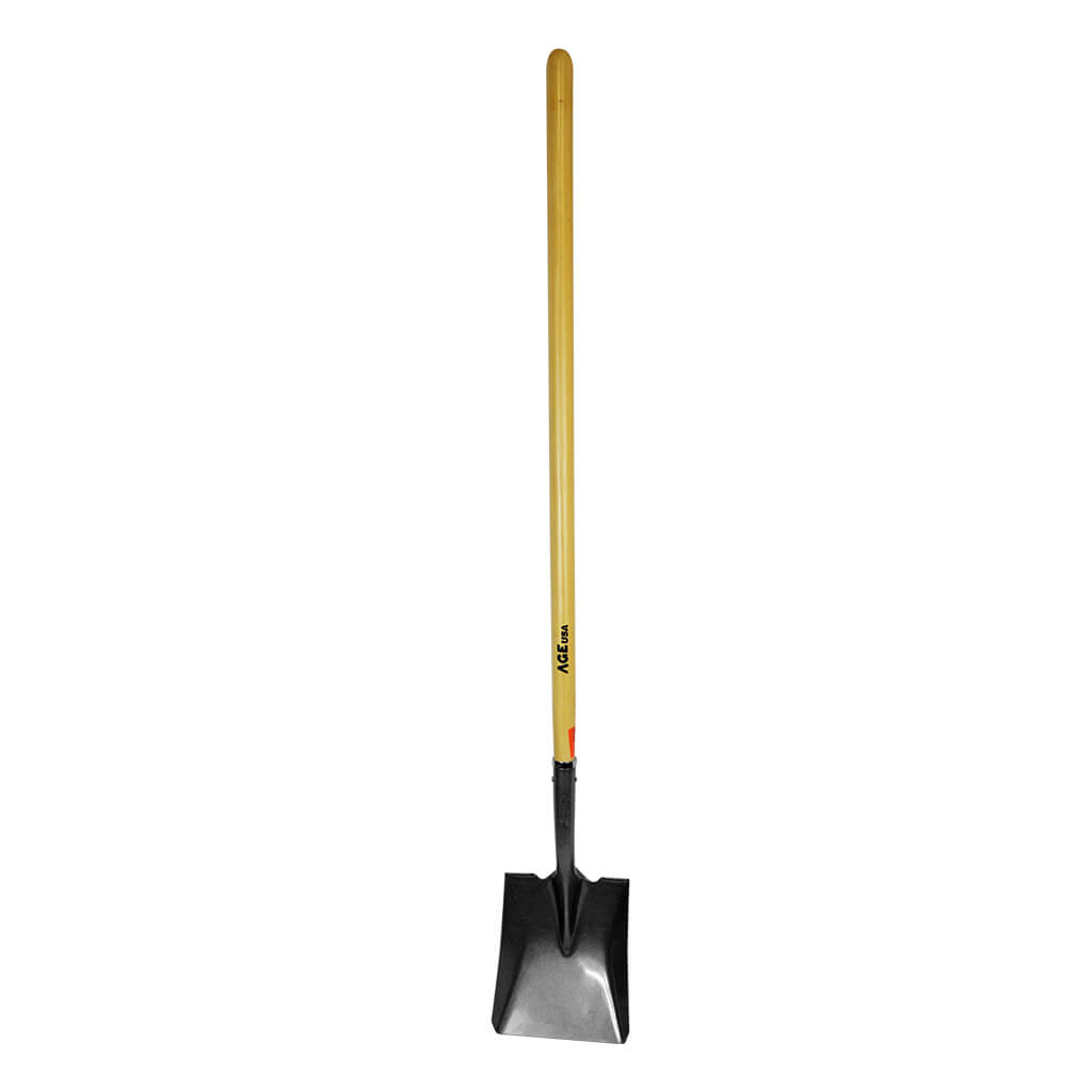 PALA CUADRADA CON CABO MANGO DE MADERA DE 1.15 MTS REF. AGNHPACU051M MARCA AGE USA
