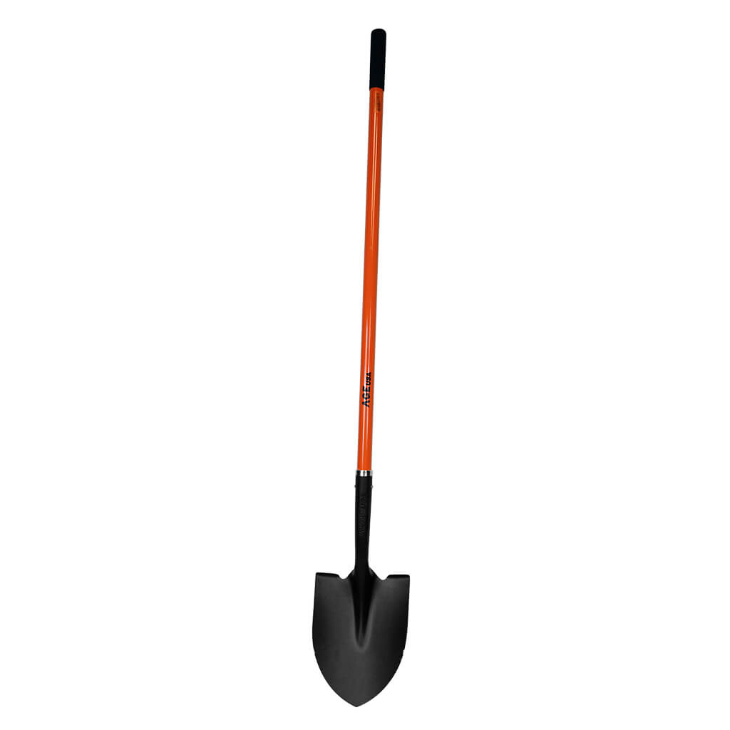 PALA REDONDA CON CABO MANGO DE FIBRA DE 1.15 MTS REF. AGNHPARE004F MARCA AGE USA