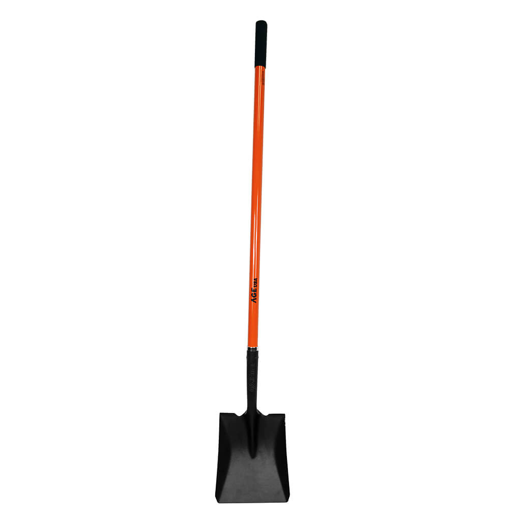 PALA CUADRADA CON CABO MANGO DE FIBRA DE 1.15 MTS REF. AGNHPACU001F MARCA AGE USA