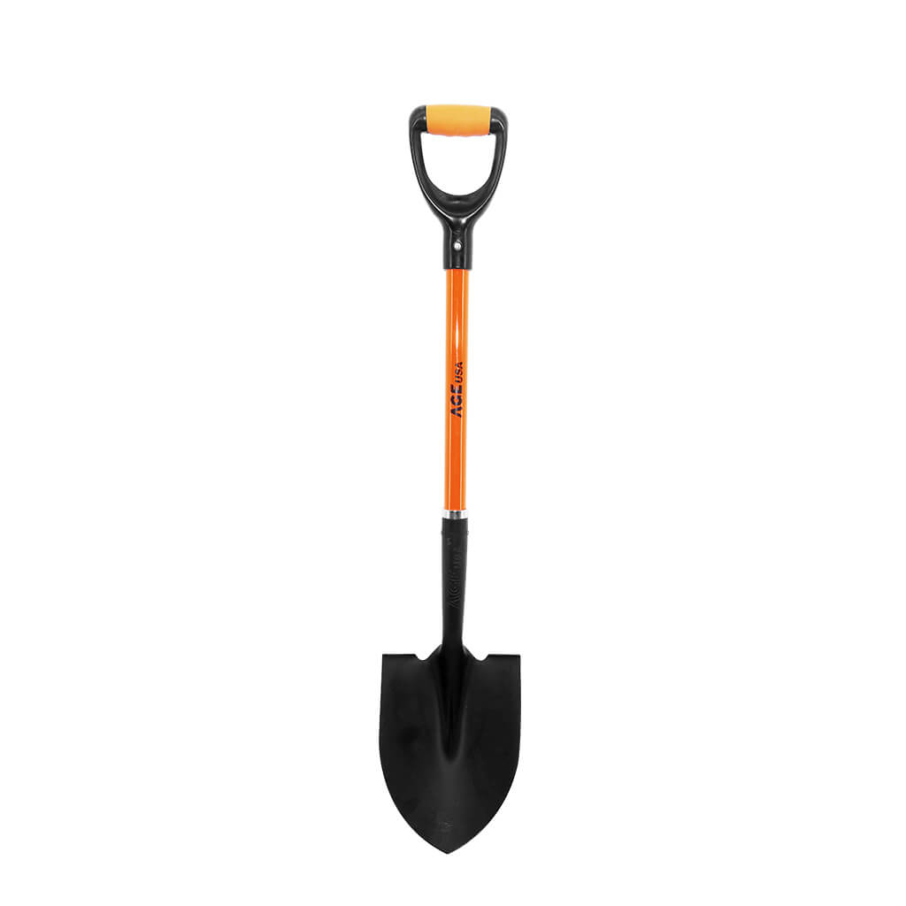 PALA REDONDA CON CABO MANGO DE FIBRA DE 45 CM REF. AGNHPARE003F MARCA AGE USA