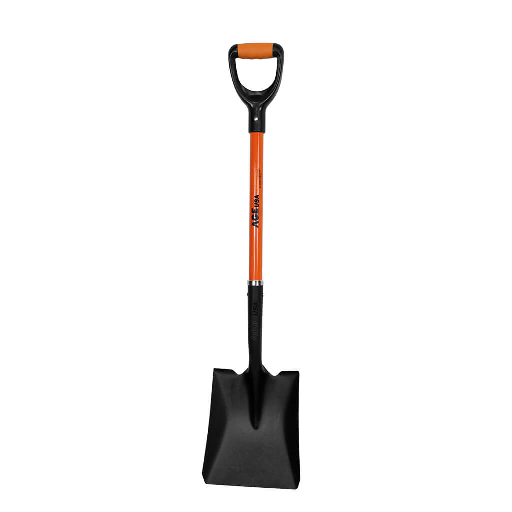 PALA CUADRADA CON CABO MANGO DE FIBRA DE 45 CM REF. AGNHPACU002F MARCA AGE USA