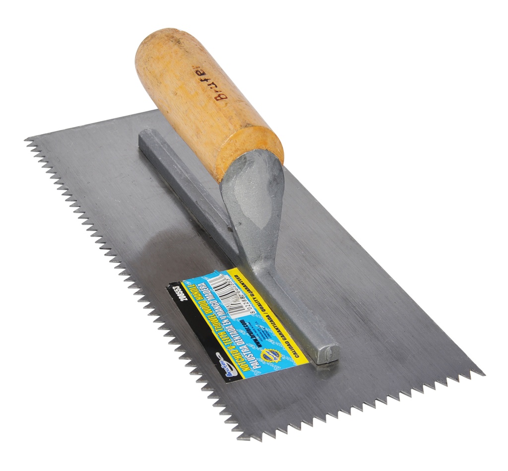PALUSTRA -LLANA DENTADA METALICA MANGO MADERA REF. 208553 MARCA BRUFER