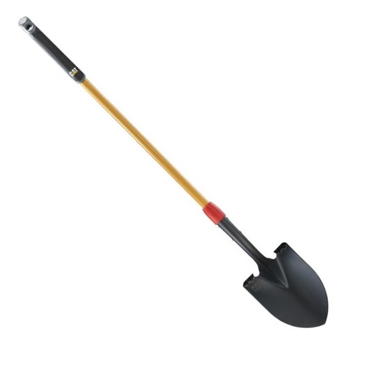 PALA REDONDA CON CABO MANGO DE GOMA DE 90 CM REF. K10-100 MARCA CAT