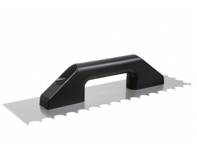 PALUSTRA- LLANA DENTADA ACERO GALVANIZ. 38 CM X 10CM X 10MM MANGO PVC REF.61301 COD-413014 CORTAG RT